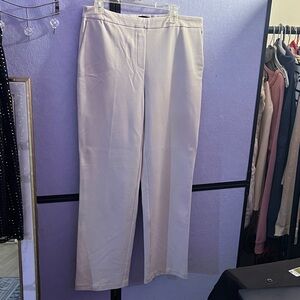 Nicole Miller Cream Straight Leg Women's Pants 16X42 long PS10